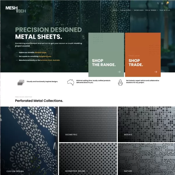 Modern Backyard Co. - design and UX elements